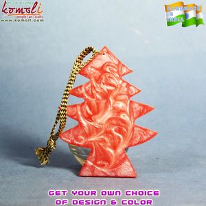 ม็อบสีชมพูอะคริลิคเรซินเครื่องประดับคริสต์มาสรูปปั้นเทวดาการออกแบบที่กำหนดเองสี - Product Image 2