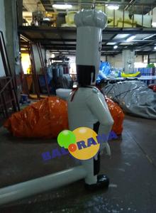 Globo publicitario inflable de 2m para cocinar, herramienta de marketing económica para exteriores - Product Image 5