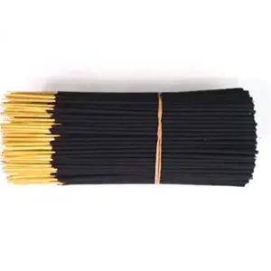 High quality black raw incense stick agarbatti sandal incense stick burning best price vietnam incense stick Indian