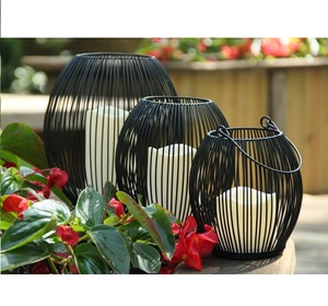 Beautiful Decorative <b>Black</b> Metal Wire <b>Lantern</b> for Home Decoration , Office Decoration , Wedding Decoration ,festival Decoration - Product Image 1