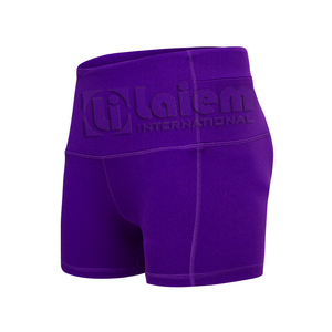 Shorts de sport pour femmes, motif à carreaux, spandex/polyester, course à pied, yoga, taille mi-haute élastique, respirant, séchage rapide, antibactérien, UV - Product Image 2