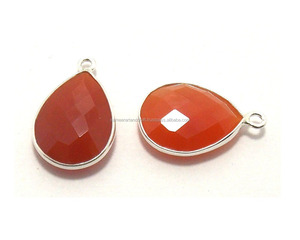 925 Sterling Silver Bezel Handmade Multi Gemstone Birthstone Connector Natural Cornaline Plaqué Or Boho Style Made Crafts - Product Image 3