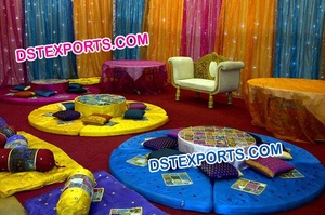 Árabe Mehandi Night Stage Decor Boda India Sangeet Stage Decor Best Trending Mehandi Night Wedding Stage Decoration EE. UU. - Product Image 6