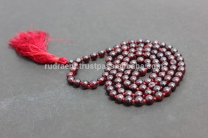 2024 piedras preciosas naturales granate 108 estilo bohemio suave cristales curativos Mala cuentas collar perla regalo para ocasiones budistas - Product Image 4