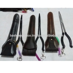 Alicates de punta larga de 11 pulgadas, alta calidad, de acero inoxidable, negro, con agarre negro, pesca con mosca, aparejos de pesca - Product Image 3