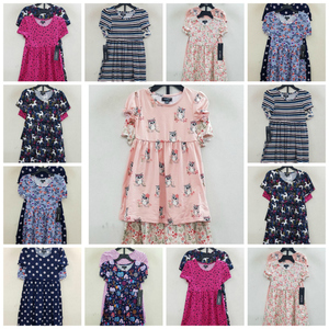 Vestido de Verano Informal de Algodón de Manga Corta con Estampado Floral Midi de Punto Ecológico para Niñas, Ropa de Marca de Alta Calidad - Product Image 2