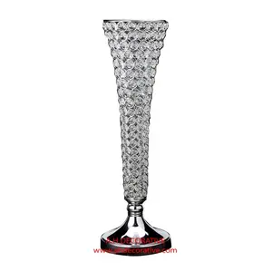 Dekorasi Bunga Meja Rumah Vas Bermanik-manik Berlian dengan Harga Termurah Desain Kualitas Tinggi Pot Bunga Tengah