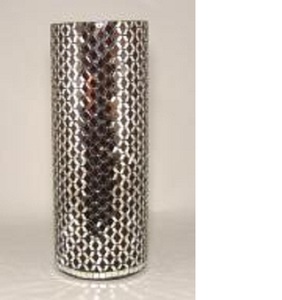 Jarrón de cristal plateado estilo clásico Ins para una elegante decoración de mesa - Product Image 1