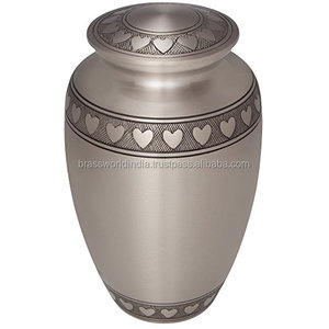 Urna de cremación de latón de alta calidad de estilo americano de mariposa azul Brassworld, urna de Metal Premium DE LA India para cenizas, suministros funerarios - Product Image 4