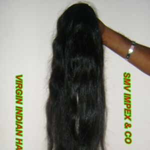 100% Tejido de cabello humano indio crudo sin procesar. Cabellos de extensión alineados con cutícula. Textura de onda de cabello de color marrón natural - Product Image 2