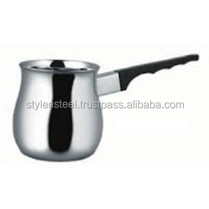 Chauffe-lait avec longue poignée en acier inoxydable cafetière en gros chauffe-café cafetière en acier inoxydable - Product Image 1