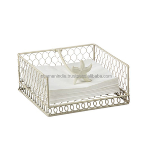 Porte-serviettes en fil de fer en métal Porte-serviettes et mouchoirs de ferme pour tables - Product Image 1