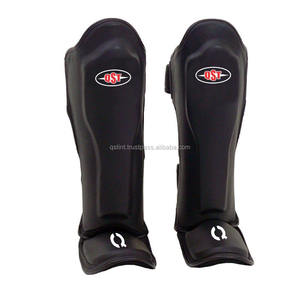 Espinilleras de cuero personalizables para entrenamiento de artes marciales Espinilleras para boxeo MMA Muay Thai Protección de piernas Premium - Product Image 6