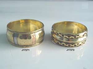 Bracelets en laiton poli indien, bijoux de poignet, travail et polissage des miroirs, fait en laiton poli - Product Image 3