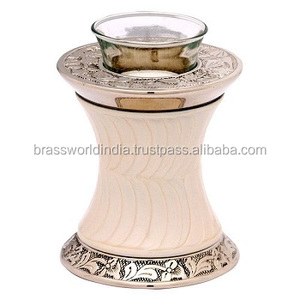 <b>Tea</b> Light Paw Print Cremation <b>Urns</b> By Brassworld India Funeral Supplies - Product Image 5