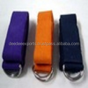 Sangle de yoga en coton de haute qualité avec design personnalisé Sangle extensible OEM pour avion Private Label India - Product Image 2