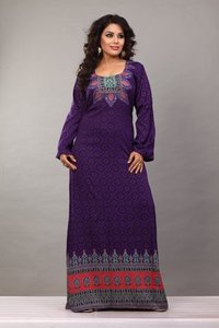 Caftán estampado de crepé, ropa informal - Product Image 6