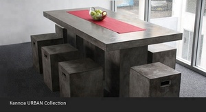 โต๊ะทำจากซีเมนต์ทำจากคอนกรีตขาไม้อะคาเซียทำจากซีเมนต์เส้นใยน้ำหนักเบา - Product Image 6