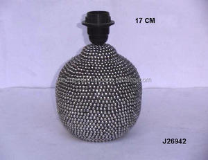 Bases de lampe en mosaïque de goujon en acier de haute qualité également disponibles avec des lampes de table d'appoint de décor à la maison de montage électrique au prix de gros - Product Image 2