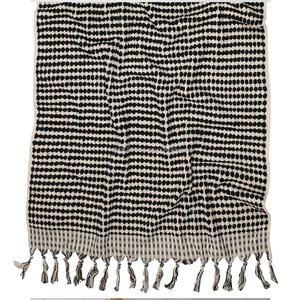 Mashkir-toalla de mano turca, color blanco y negro, artesano, hecho a mano, venta al por mayor - Product Image 1