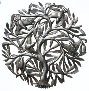 ตกแต่งผนังสไตล์อาร์ตเดคโคโลหะหรูหราขนาด60ซม. ด้วยรูปปั้นนกตกแต่งกลางแจ้ง - Product Image 1