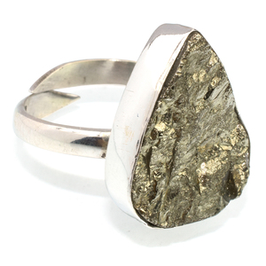 ของแท้แฟนซีรูปร่าง Pyrite 925แหวนเงินสเตอร์ลิงเครื่องประดับเงินขายส่งแฟชั่นเครื่องประดับเงิน - Product Image 1