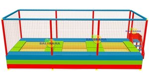 Trampoline commercial à trois lits Trampolines durables de qualité commerciale - Product Image 3