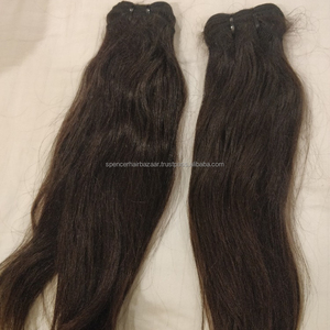 SHB Company ofrece cabello humano virgen indio de primera clase 18 \ "24 \" 22 \ "extensiones de cabello ondulado recto sedoso - Product Image 2