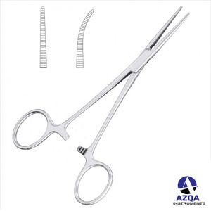 Pinzas Quirúrgicas Dentales de Acero Inoxidable de Alta Calidad, Tipo Kelly con Bloqueo, Punta Curva de 5.5 Pulgadas, Instrumentos Quirúrgicos Profesionales - Product Image 2