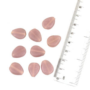 Cuentas de cristal sueltas en forma de lágrima de lavanda decorativas hechas a mano, para hacer joyas, accesorios de NGB-D04, 12 en paquete - Product Image 1