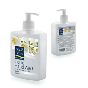 AQUAVERA Jasmin 500 ML Jabón Líquido Antiséptico para Manos Blanco Certificado ISO 9001 Sin SLS para Adultos - Product Image 1