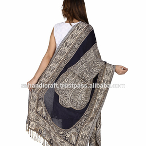Pañuelo árabe de moda para mujer, pañuelo triangular de cachemira, hecho a mano, Happiness - Product Image 1
