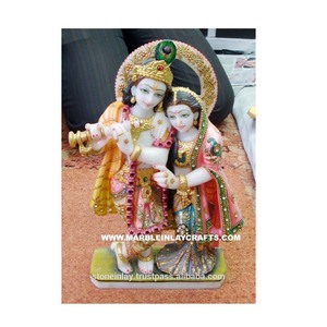 Statue Krishna Radha, jolie et petite pierre, 1 pièce - Product Image 1