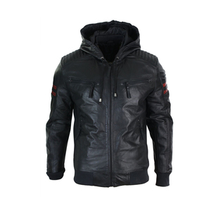 Chaquetas de cuero Real para hombre, chaquetas de cuero Casuales - Product Image 1