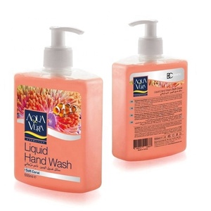 Savon liquide pour les mains AquaVera 500ML, corail doux, antiseptique, nettoyage de base, ingrédients chimiques, certifié ISO 9001/GMP - Product Image 1