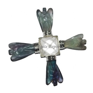 Artesanía de ágata, generador de energía curativa de Ángel de ágata múltiple, joyería de cristal, productos espirituales, piedras preciosas Feng Shui - Product Image 1