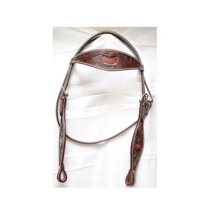 Brida de cuero para caballo estilo western, equipo ecuestre, brida para caballo, brida western - Product Image 1