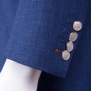 Traje Formal de Negocios Azul para Hombre, Diseño Personalizado de Steve & James, con Tela de Lana Merino - Servicio OEM - Product Image 6