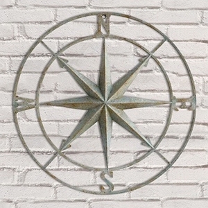 Boussole Nautique Industrielle en Métal Décorative pour la Maison, Boussole Nautique Murale en Métal Fantaisie - Product Image 4