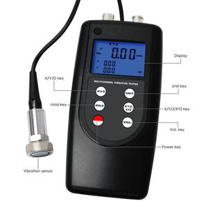 Çok kanallı titreşim ölçer, 10Hz ~ 10kHz piezoelektrik sensör dönüştürücü dijital Velo şehir hızlanma deplasman metre - Product Image 4