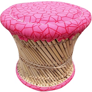 Vente d'usine écologique bambou Patio extérieur assis pouf tabouret pour salon jardin salon os incrustation Console - Product Image 2