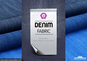 Tissu denim 100% coton à faible élasticité pour jeans pour hommes par les fournisseurs indiens 2024 emballage digne de la mer livraison rapide - Product Image 2