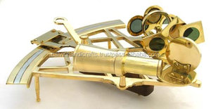 Sextante de astrolabio de latón macizo de 10 \ "con técnica pulida Colección náutica Caja de madera incluida - Product Image 6