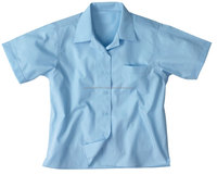 Colección Grace, Blusas Blancas para Niñas de Secundaria, Uniformes Escolares con Logotipo Personalizado, Tejido de Algodón y Poliéster, para Toda Temporada