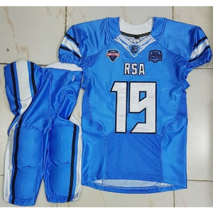 Uniformes de Fútbol Americano Personalizados de Manga Corta Transpirables de Alta Calidad con Impresión Sublimada para Equipos - Product Image 6