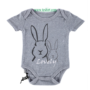 Ropa para Bebés, Mono de Fibra de Bambú/Spandex, Estilo Vintage, Manga Corta, Pijama con Patrón Bordado - Product Image 5