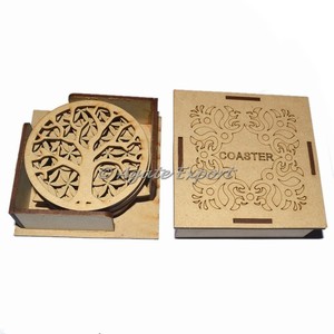 Assorted Design <b>Wooden</b> Kitchen Cup Coaster for <b>Sale</b> Semi-Precious Stone Craft - Product Image 1