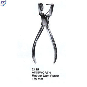 Juego de instrumentos de presa de goma blanca de 175mm, instrumentos quirúrgicos dentales - Product Image 3