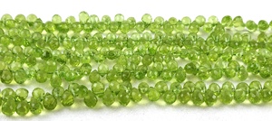 เครื่องประดับหินธรรมชาติประจำเดือนสิงหาคม2022,เครื่องประดับอัญมณีทรงหยดน้ำตาทำจาก Briolette - Product Image 3