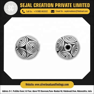 Perles de pépite d'argent en gros, perles d'argent 925, grossiste perles et accessoires personnalisation bonne qualité tendance mode bijoux fins - Product Image 4